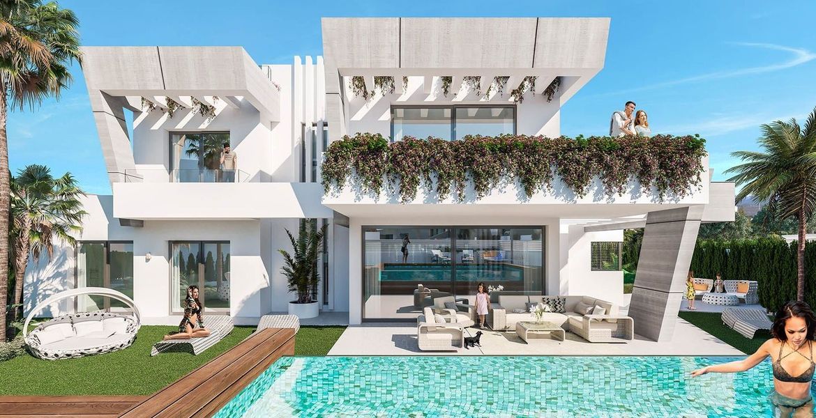 Villas de lujo pareadas e independientes en Puerto Banús