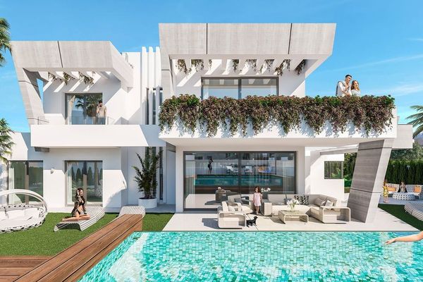 Villas de lujo pareadas e independientes en Puerto Banús