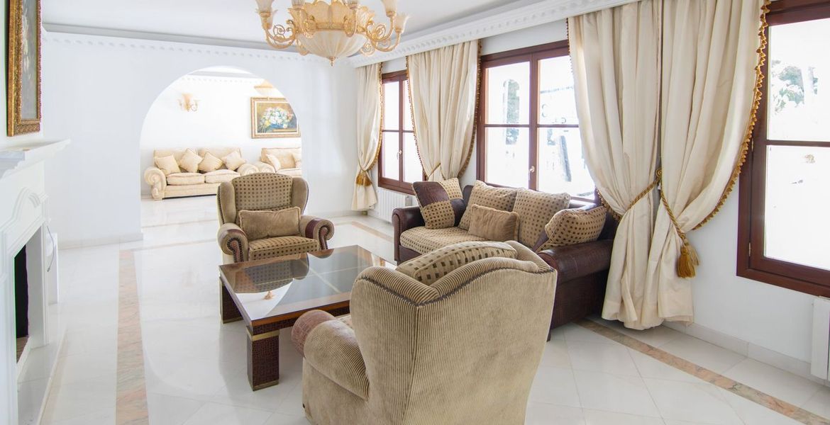 Golden Mile Marbella Villa with panoramic sea views