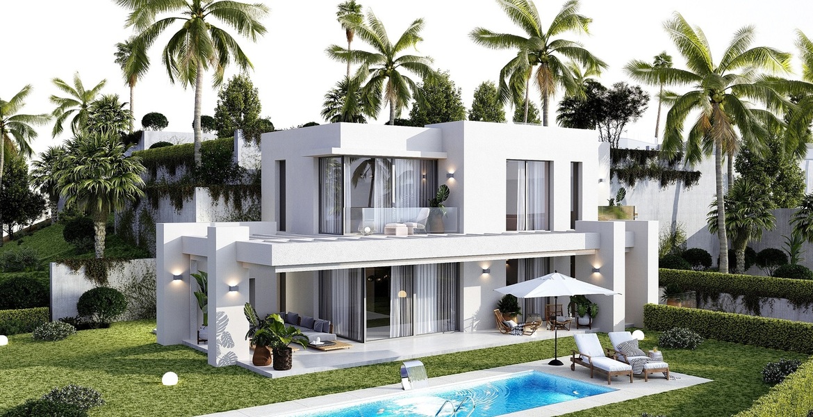 Preciosa Villa en Mijas con 219 m2 construidos y 4 dormitori