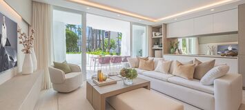 Un elegante apartamento de tres dormitorios en la planta baj