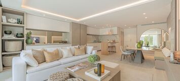 Un elegante apartamento de tres dormitorios en la planta baj